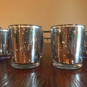 30 silver tea light candle holders